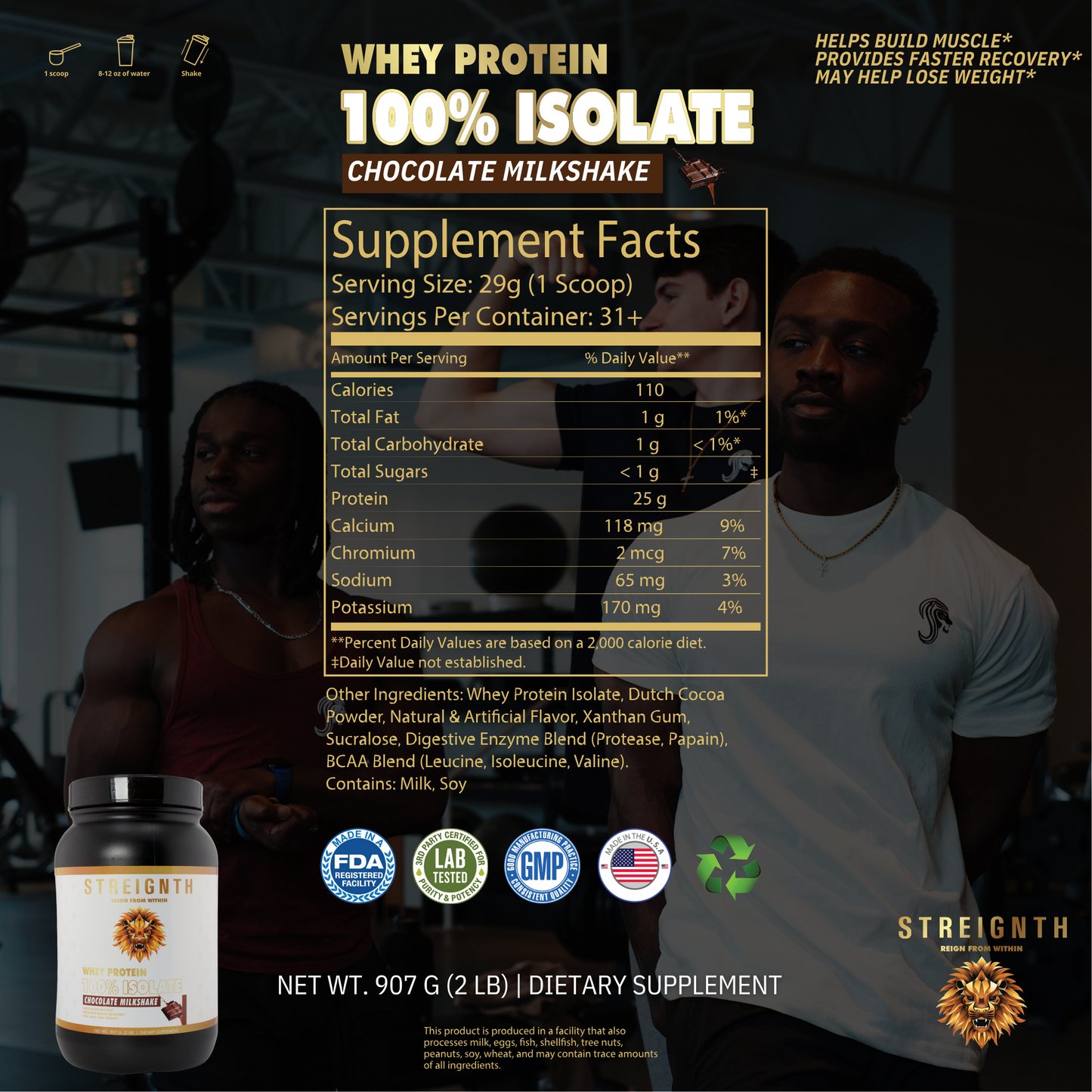 100% ISOLATE Whey Protein